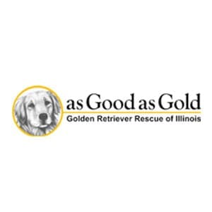 As Good as Gold Golden Retriever Rescue of Illinois logo.