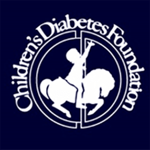 Children's Diabetes Foundation logo with a child riding a horse, symbolizing hope and community involvement.