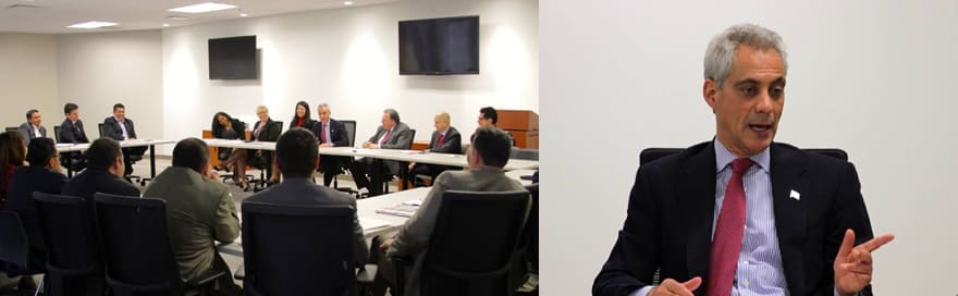 Montenegro, Attended IHCC Roundtable Meeting with Mayor Rahm Emanuel